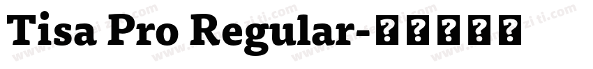 Tisa Pro Regular字体转换